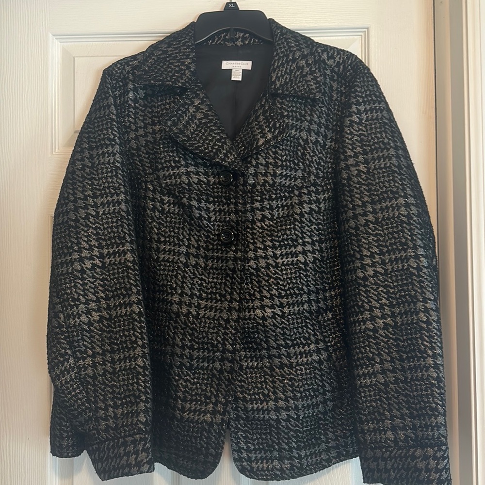 Charter club 2 button pocketed 18W blazer